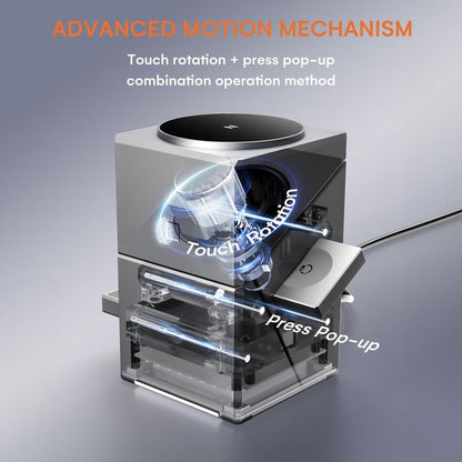 Three in one wireless charger, fast charging, Qi2 certified, suitable for iPhone, iWatch, AirPods headphone charging stations, touch pop-up charging, easy to carry wireless charger,Wireless Multi-Device Charging touch pop-up charging,Gifts,Mother's Day