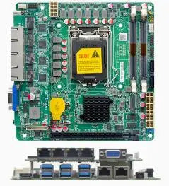 Z590 Motherboard Mini-ITX SBC IPC Mainboard Industrial Board Mini ITX Support 10/11th LGA1200 CPU 2*COM 2~6*LAN i210 PS/2 VGA