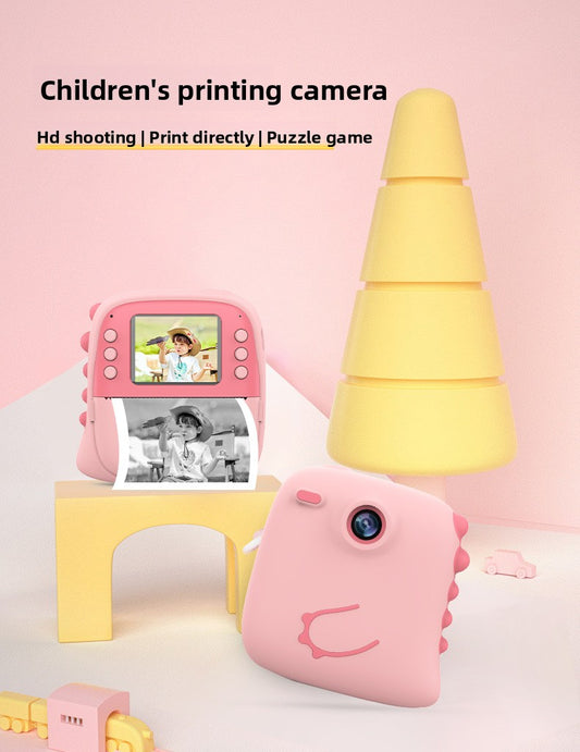 Polaroid Cross-Border HD Photo and Video Children's Camera with Silicone Case Student Children's Print Camera Photo Paper