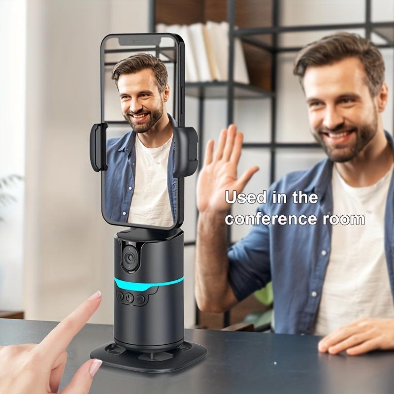 360-Degree Rotatable Smart Selfie Stick, Selfie Stick with Wireless Remote Control, Phone Stabilizer with RGB Light for Video Recording, Phone Accessories