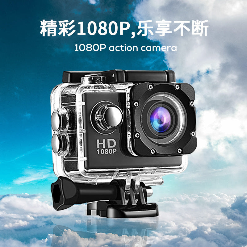 Cross-border new anti-shake action camera full HD outdoor shooting DV Cycling Diving Head-Mounted Sports Camera