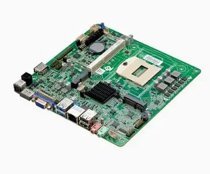 HM86 Mini-ITX Motherboard 4th PGA946 CPU IPC SBC Embedded Ultra-thin Mainboard with COM LAN DC19V DDR3L 8USB VGA LVDS