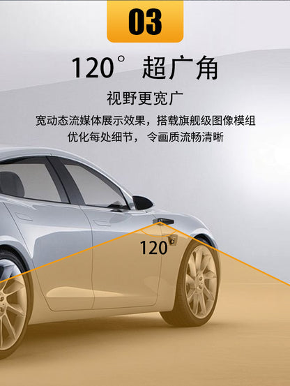 Full Screen11In-Dash Streaming Media Recorder Blind Spot View1080P Low-light Night Vision Rearview Mirror Dash Cam