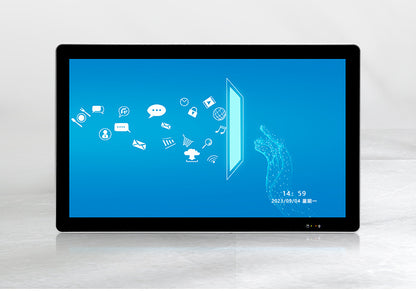 13.3inch Fully Enclosed Industrial Control Touch All-in-One Machine 2 Network 6 Serial Ports VESA Wall-Mounted Industrial Tablet Computer