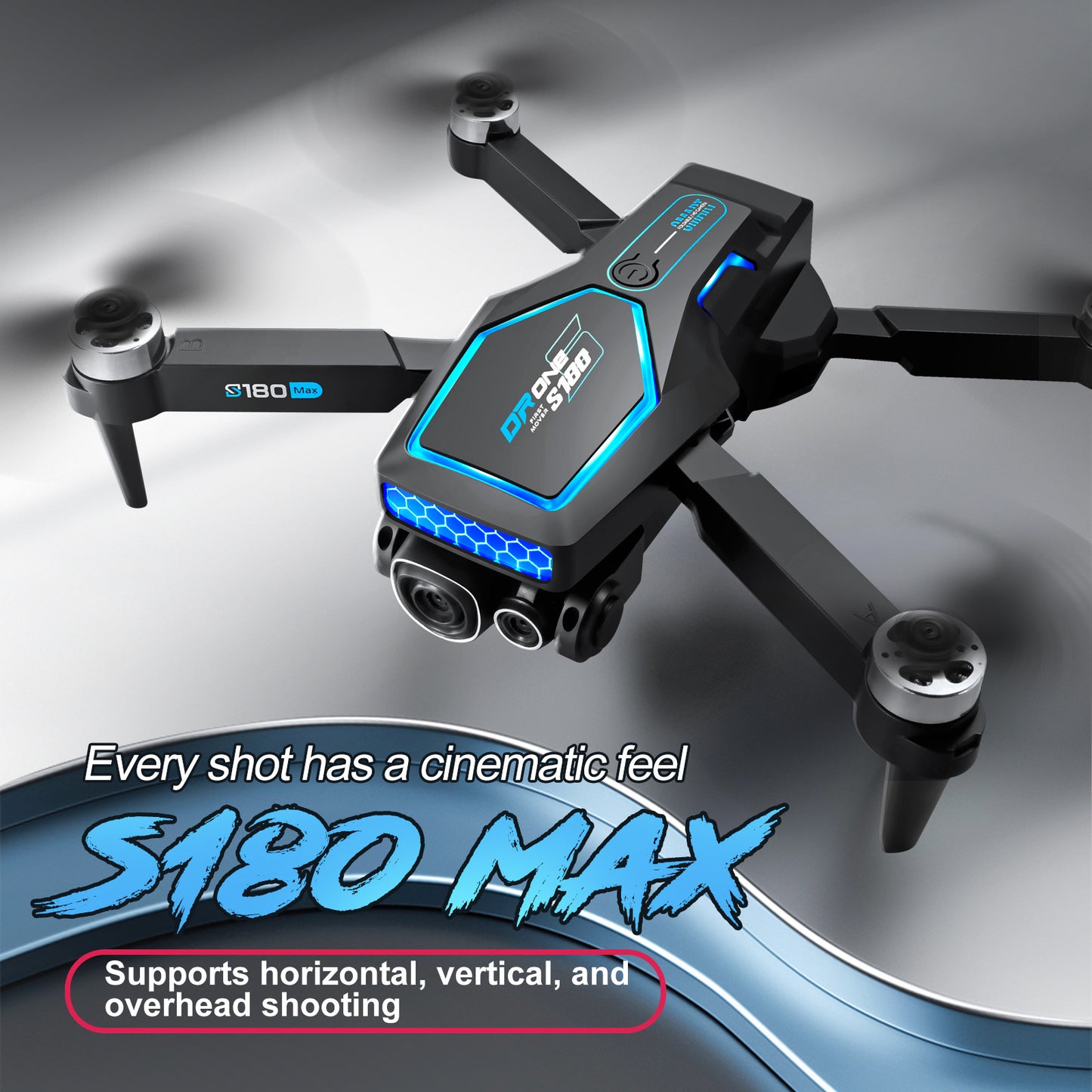 Cross-Border S180Drone Aerial Photography Electric Lens Obstacle Avoidance Brushless Motor Optical Flow Remote Control Aircraft Toy drone