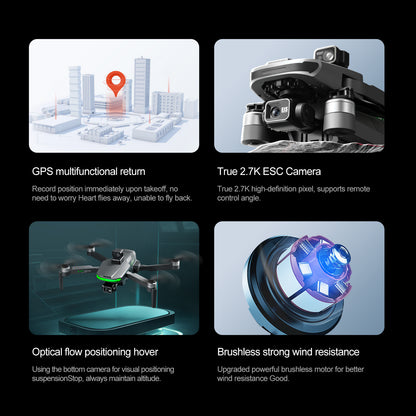Cross-Border S155Relay Brushless Drone Laser Obstacle Avoidance Three-axis Anti-shake Gimbal GPS Return to Position Drone