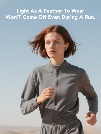 HTC NE20 Bluetooth 5.4 Earphones LED Display High Fidelity Waterproof Wireless Earphones | Suitable for Office, Sports, Study and Audio Calls | Built-in Microphone | Earphones