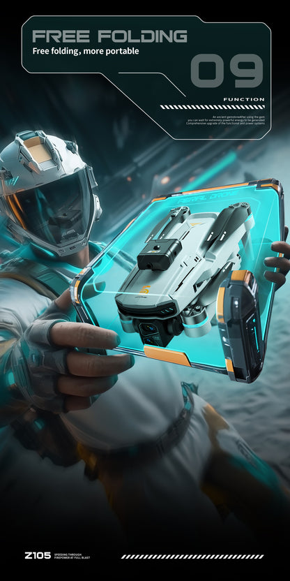 Cross-Border Z105Drone remote control with screen HD aerial photography brushless motor obstacle avoidance quadcopter toy airplane