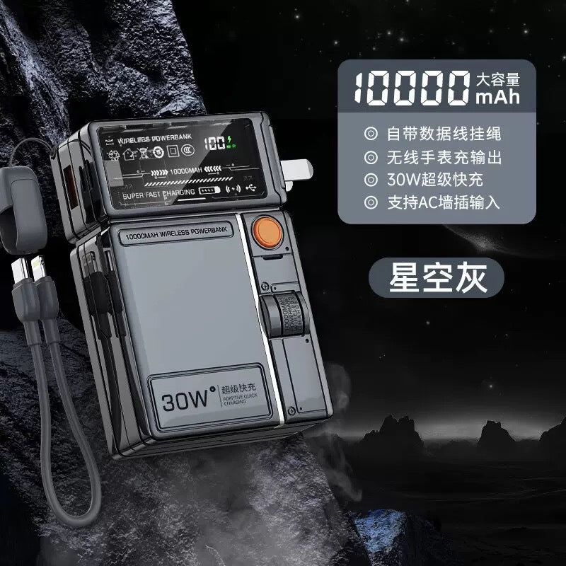 AC Plug Charger30W Super fast charging portable power bank with stand cross-border magnetic charger