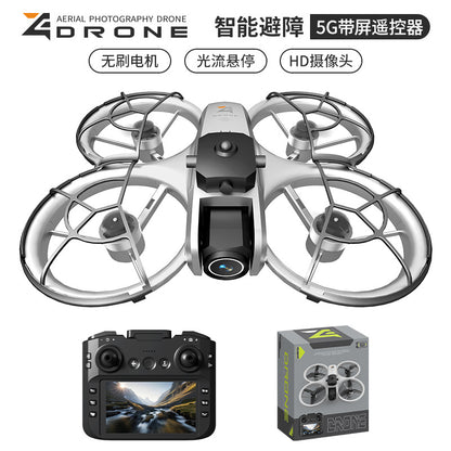 Cross-Border Z4Drone Large Screen Aerial Photography Brushless Quadcopter Obstacle Avoidance Anti-Collision Flying Machine Toy Remote Control Airplane