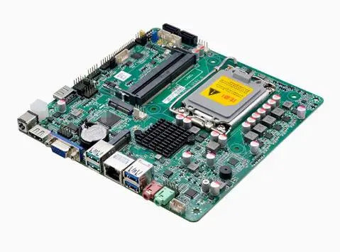 H610 Mini-ITX Motherboard 12/13/14th Core i3/i5/i7/i9 LGA1700 CPU IPC SBC Embedded Ultra-thin Mainboard with 2COM LAN DC-19V VGA