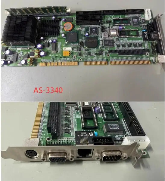 AS-3340 100%OK IPC Board Full-size CPU Card ISA PCI Industrial Embedded Mainboard PICMG 1.0 Bus With CPU RAM LAN