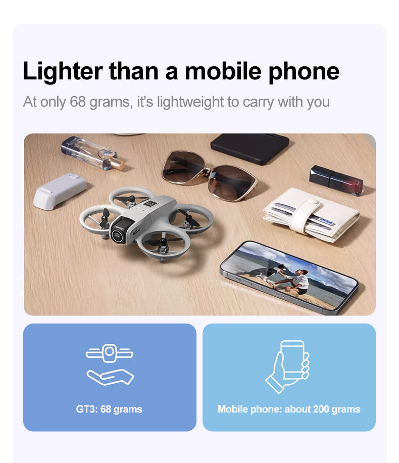 Cross-Border GT3Drone Export Aerial Photography HD Remote Control Aircraft Dual Camera Altitude Hold Aerial Photography Drone RC Model