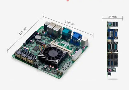 i5-6287U NAS Motherboard Mini-ITX SBC IPC Mainboard Industrial Board Mini ITX Server IPFS MSAS 13*SATA 2*COM 2*LAN i211 PS/2 VGA