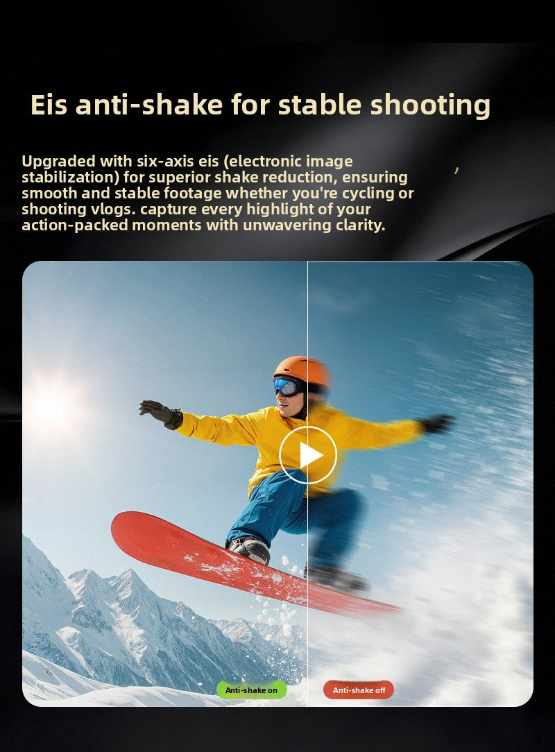 Cross-Border New Handheld Camera 4K Action Camera HD Outdoor Sports Shooting Handheld Vlog Pocket Camera