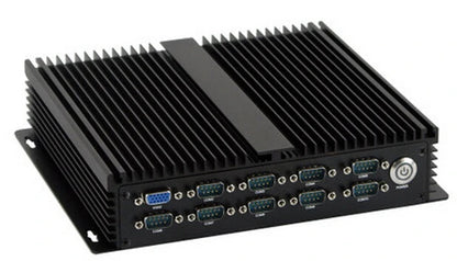 GS-S2220-10COM Computer  Fanless Mini Industrial BOX PC For Intel 1037U CPU 10 COM \ 1LPT \ 2 Giga Ethernet \ 2 VGA Barebone 12V