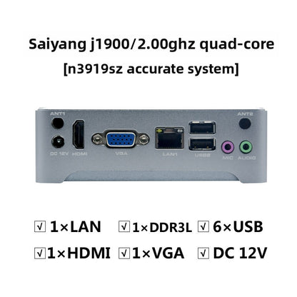 Industrial Control N39 Mini-Host Dual Gigabit Network Port Industrial Control Machine Small Host Quad-Core J1900 Thin Client