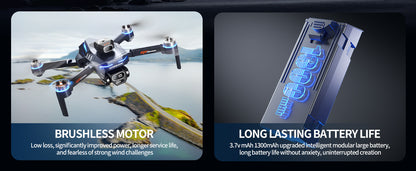 Cross-border Drone GT8Three-Camera Aerial Photography Four-Axis Flight Power Display Over-Distance Reminder Remote Control Toy Airplane