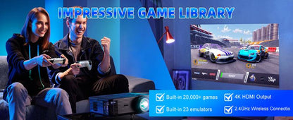 M15 Wireless Retro Game Stick with Built-in 23 Emulators, HD Output System, 2.4G Wireless Controllers & 64GB TF Card for Gamers of All Ages Springtok