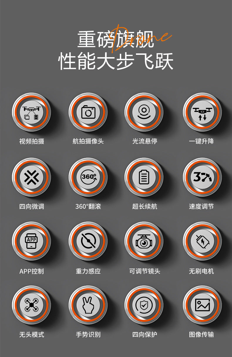 Cross-Border YL05Drone Flying Across Large Screen Without Phone Aerial Photography HD Optical Flow Brushless Toy Airplane