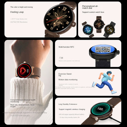 Smartwatch Dial to Answer Calls Calorie Tracking Heart Rate Blood Oxygen Monitoring Bluetooth Smart Watch V2