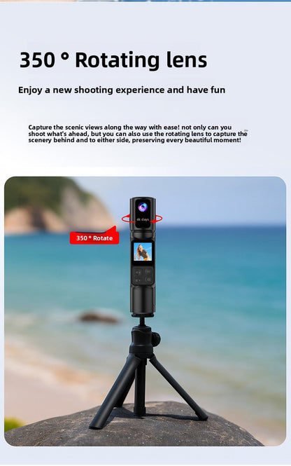Cross-Border New Handheld Camera 4K Action Camera HD Outdoor Sports Shooting Handheld Vlog Pocket Camera