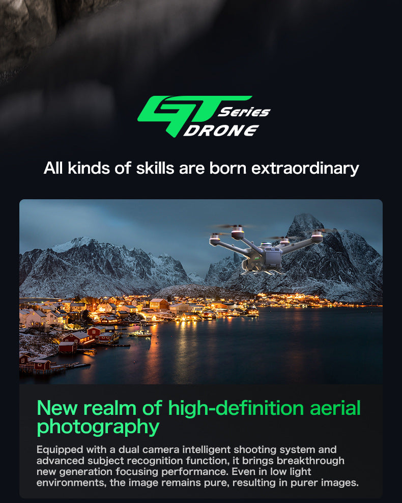 Cross-Border GT6Brushless Drone Intelligent Obstacle Avoidance Optical Flow GPS Return Remote Control Airplane5G Transmission Quadcopter