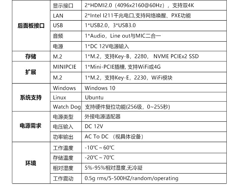 Industrial Control Dual Network J6426 Industrial Computer Small Host N6211 Dual HDMI Thin Client NUC Mini Host