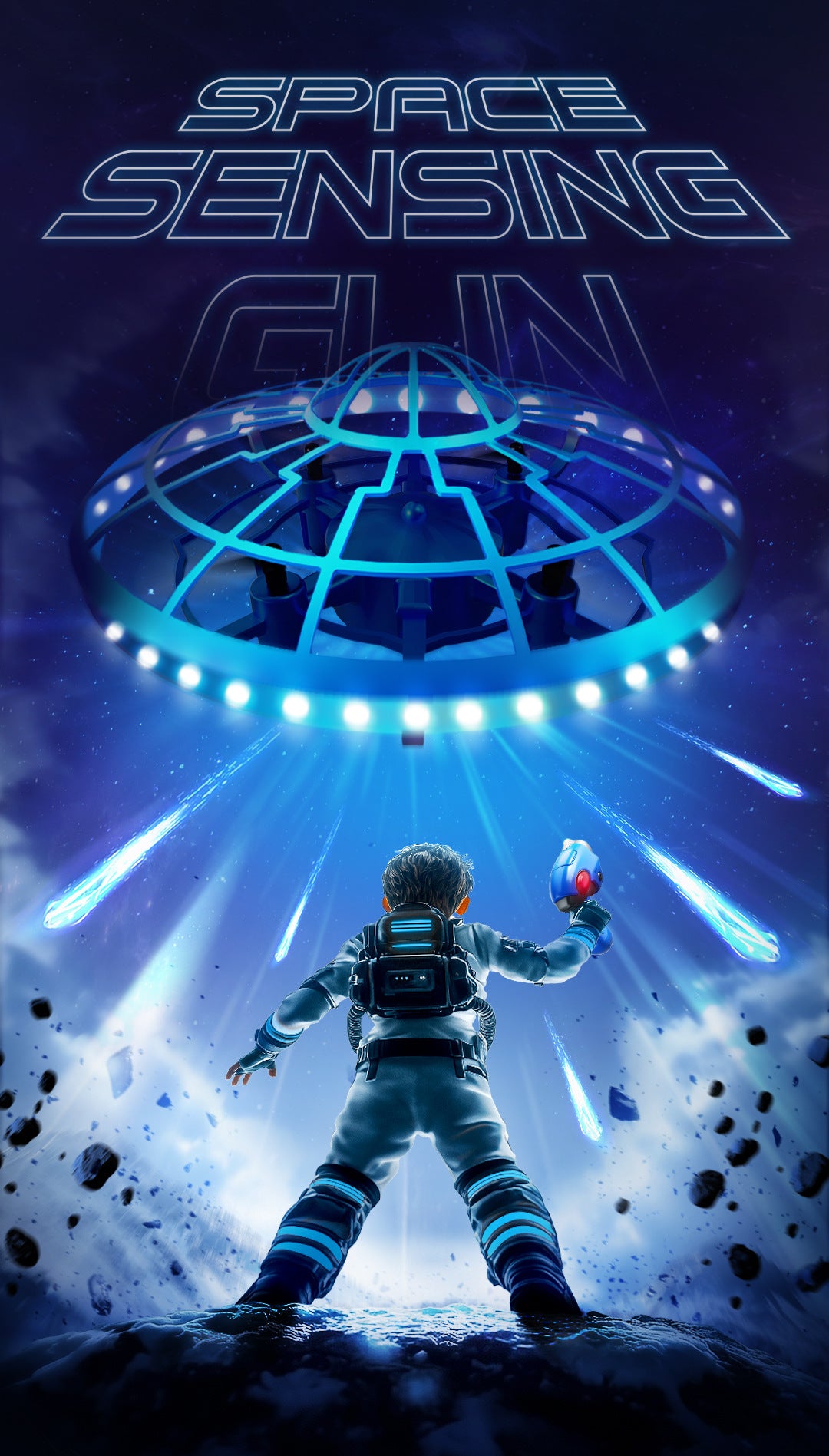 Cross-Border XS4Colorful Induction Quadcopter Children's Toy UFO Mini Drone Levitation Rotating UFO