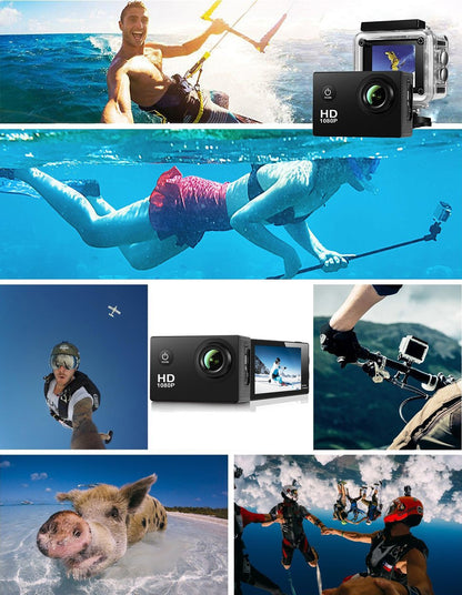 Cross-border new anti-shake action camera full HD outdoor shooting DV Cycling Diving Head-Mounted Sports Camera