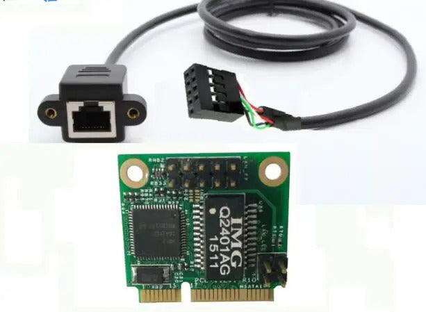 mpcie network -1&2P Mini PCIE  MINI PCI-E To Network  MPCIE to LAN 10/100/1000Mbps RJ45 Port i211 82583V 82574 Ethernet Dual LAN