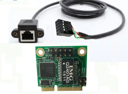 mpcie network -1&2P Mini PCIE  MINI PCI-E To Network  MPCIE to LAN 10/100/1000Mbps RJ45 Port i211 82583V 82574 Ethernet Dual LAN