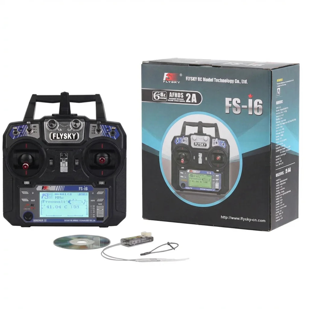 Flysky FS-i6 6-Channel 2.4GHz AFHDS 2A RC Transmitter System with iA6 Receiver
