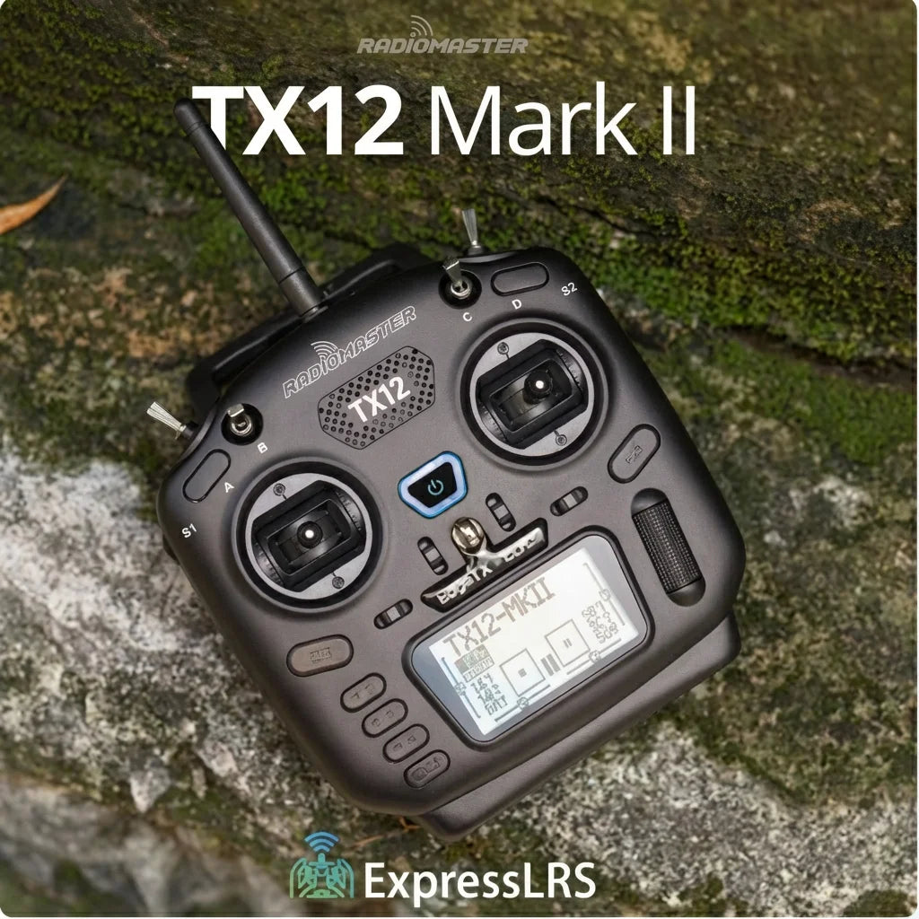RadioMaster TX12 Mark II ELRS Radio Controller - Compact FPV Transmitter