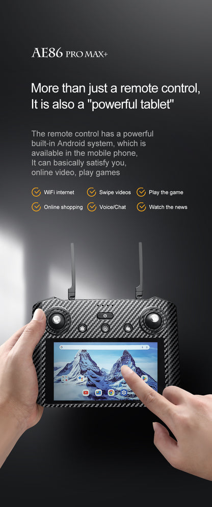 AE86+Digital image transmission with touchscreen obstacle avoidance HD professional aerial photography drone automatic return GPS Remote control aircraft