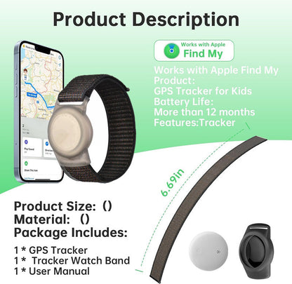 Cross-Border Find My Global Positioning Tracker Suitable for Children and Teenagers Bracelet Strap(Only iOS）