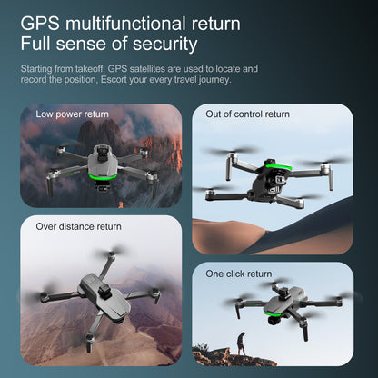 Cross-Border S155Relay Brushless Drone Laser Obstacle Avoidance Three-axis Anti-shake Gimbal GPS Return to Position Drone