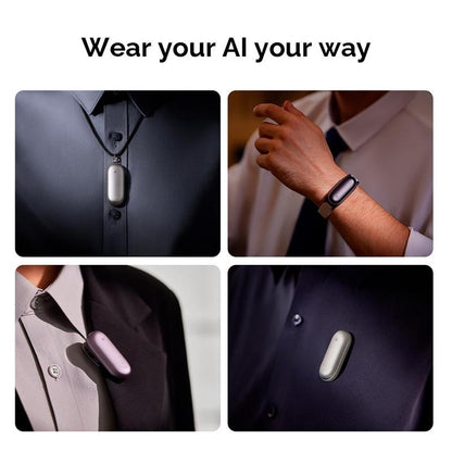 PLAUD NotePin Smart Voice Recorder, 64GB Memory, Supports 112 Languages, App Control, AI Transcribe & Summarize, Audio Recorder for Lectures & Meetings