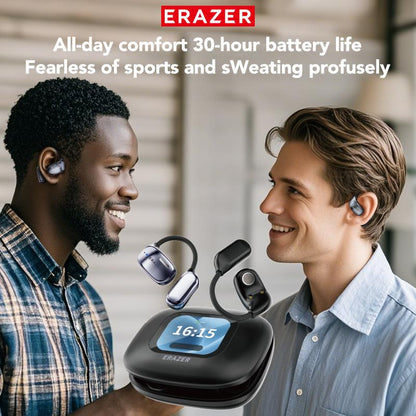 ERAZER XF23 OWS Earbuds UVC Ultravilet Disinfection Touch Screen Wireless Bluetooth Headphones HIFI Stereo Headset for Gaming Travel Sports,Built-in Mic