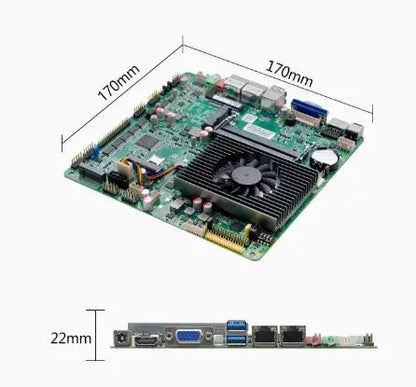 i7-7500u Mini-ITX Motherboard 7th Core Intel CPU IPC SBC Embedded Ultra-thin Mainboard with 6COM 2LAN DC12V DDR4 8USB LVDS EDP