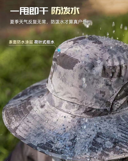 Foreign Trade Hot Item Solar Hat Rechargeable Dual Fan Men's Fishing Fisherman Hat Outdoor Sun Hat Sun Protection Hat