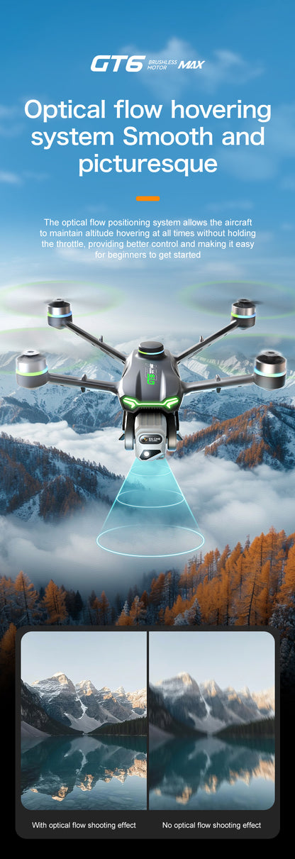 Cross-Border GT6Drone remote control with screen brushless motor HD aerial photography GPS Intelligent Positioning Remote Control Drone