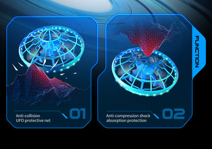 Cross-Border XS4Colorful Induction Quadcopter Children's Toy UFO Mini Drone Levitation Rotating UFO