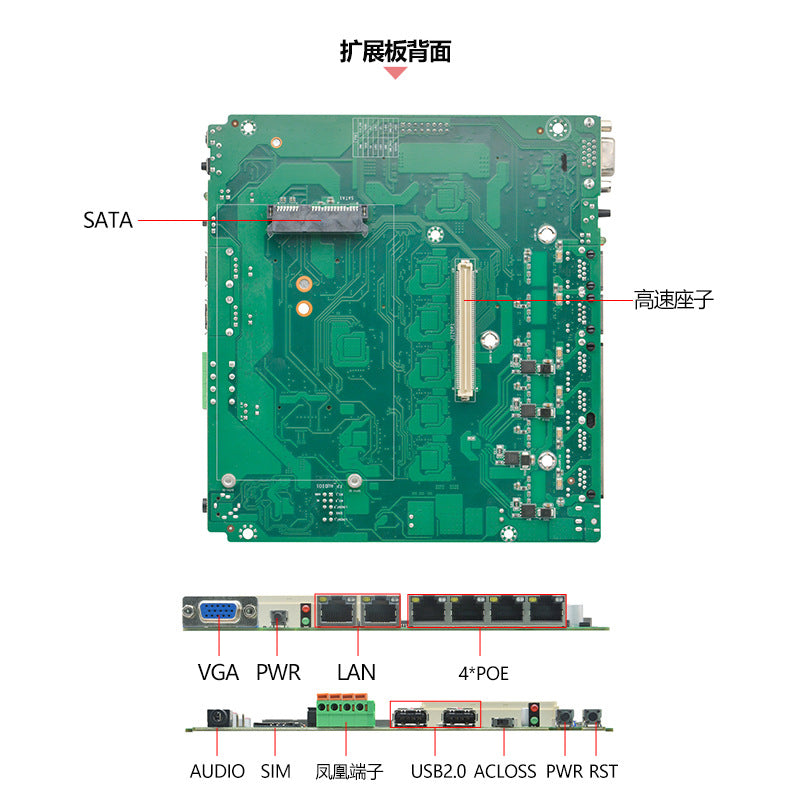 Industrial Control G3060S-L6 Fanless Mini Industrial Computer 11/12 Gen i5 i7 Vision Industrial PC Host