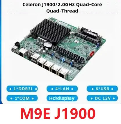 Soft router motherboard J1900/D525 4 network ports Gigabit card server AiKuai firewall New Original Mini-ITX Mainboard DC12V