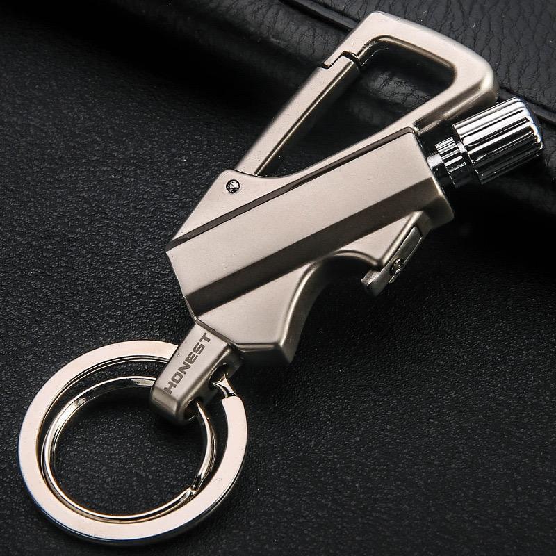 Keychain Lighter(Not Contain Lighter Fluid) ,Permanent Match,Permanent Match Keychains,Reusable Fire Starter Key Ring, Hidden Forever Lighter Keychain,for Outdoor Survival Gift for Men,Mini Waterproof Lighters