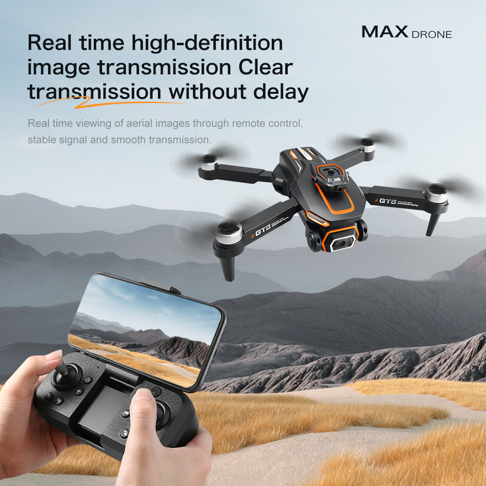 Cross-Border GT5Drone HD Aerial Photography Electric Lens Quadcopter Obstacle Avoidance Brushless Remote Control Aircraft Drone