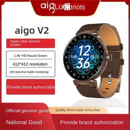 Smartwatch Dial to Answer Calls Calorie Tracking Heart Rate Blood Oxygen Monitoring Bluetooth Smart Watch V2