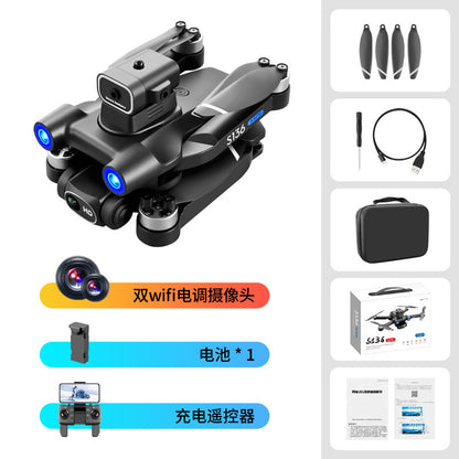 Cross-Border S136Uav GPS Positioning Brushless Motor HD Dual Camera Aerial Photography Obstacle Avoidance Remote Control Aircraft Drone