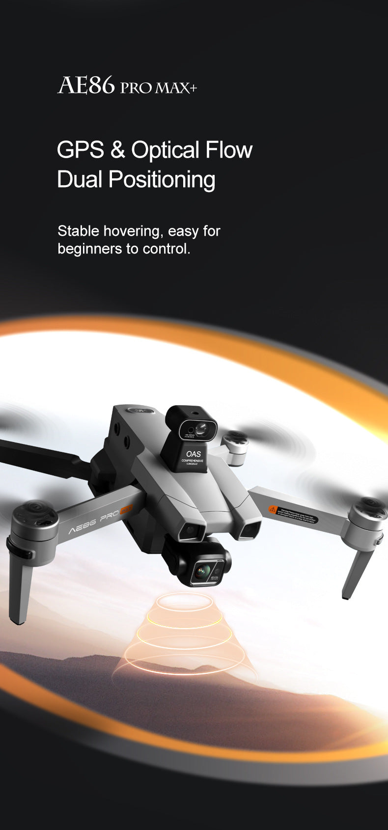 AE86+Digital image transmission with touchscreen obstacle avoidance HD professional aerial photography drone automatic return GPS Remote control aircraft